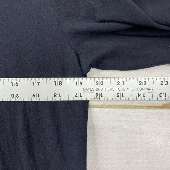 Soma Sleepshirt Sz L Black Butterflies Cotton Pajamas Night Gown 1/4 Button - Picture 7 of 9